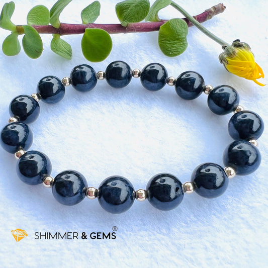 Blue Sapphire With 14K Gold Filled Bracelet