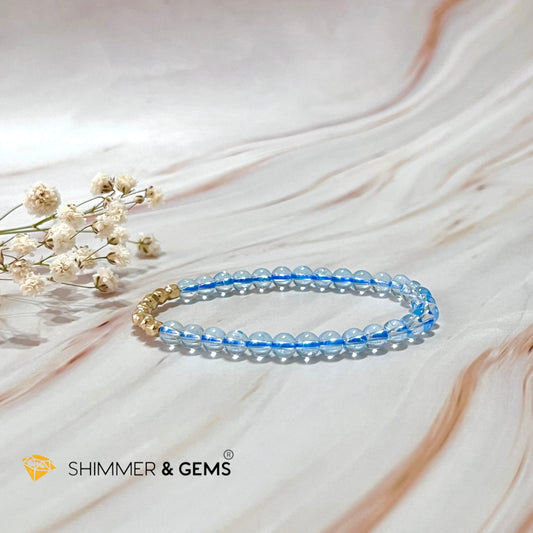 Blue Topaz Fortune 8 Bracelet (5.5Mm) 5.5