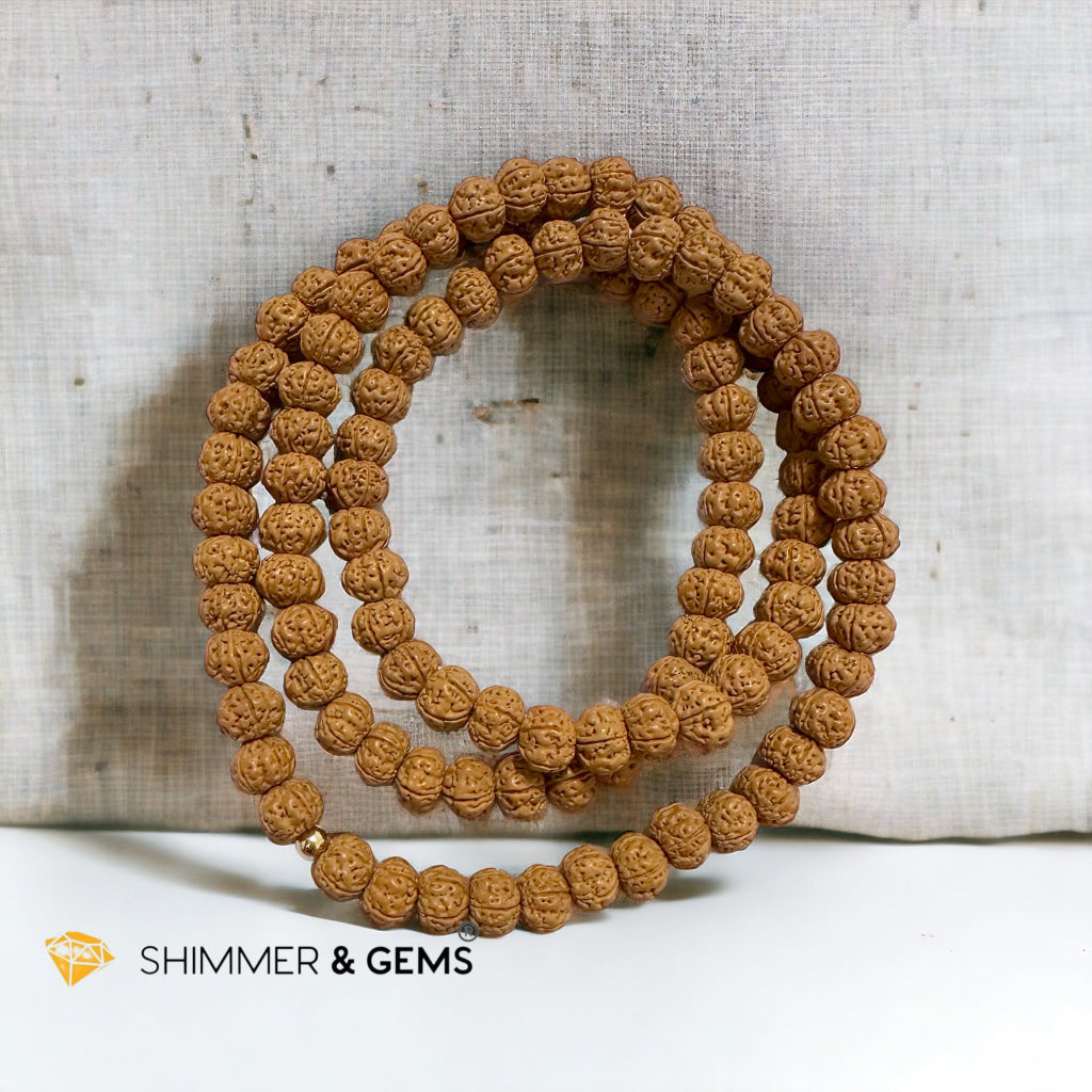 Bodhi Seeds Rudrashka Beads Necklace 8mm