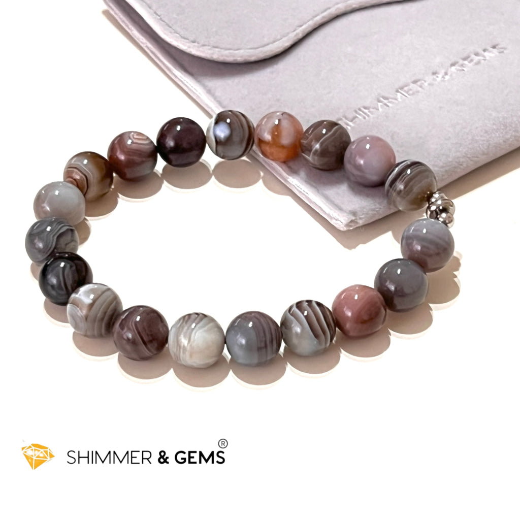 Fathers Day 50% Healing Bracelet: Bostwana Agate Bracelets