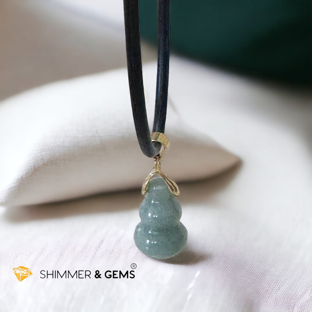 Burma Jade Hulu (Wu Lou) 14k Gold-filled Pendant (20mm)