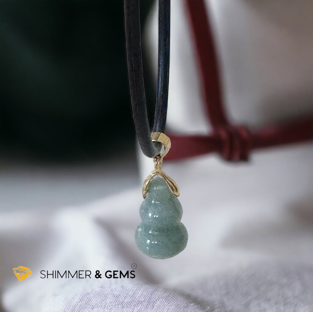Burma Jade Hulu (Wu Lou) 14k Gold-filled Pendant (20mm)