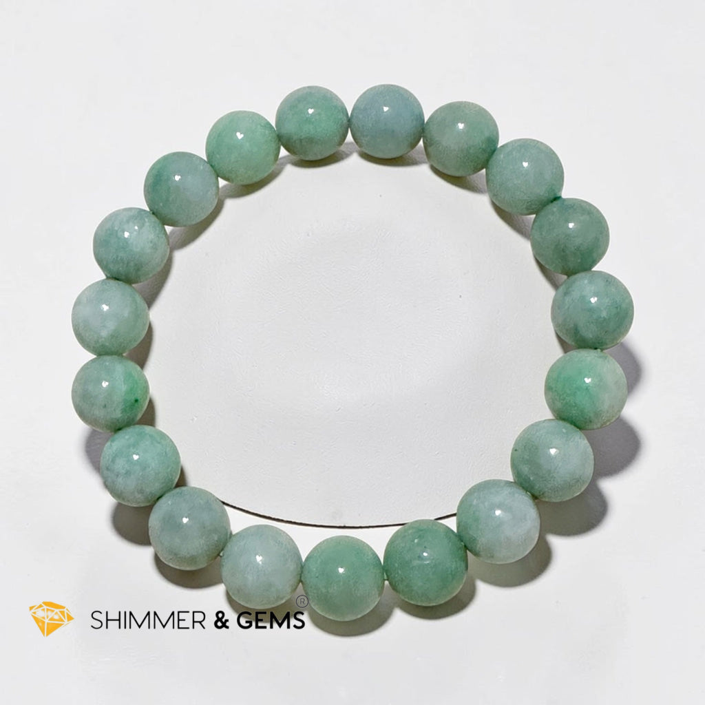 Burma Jadeite 10mm Bracelet (AA Grade)Type A Premium