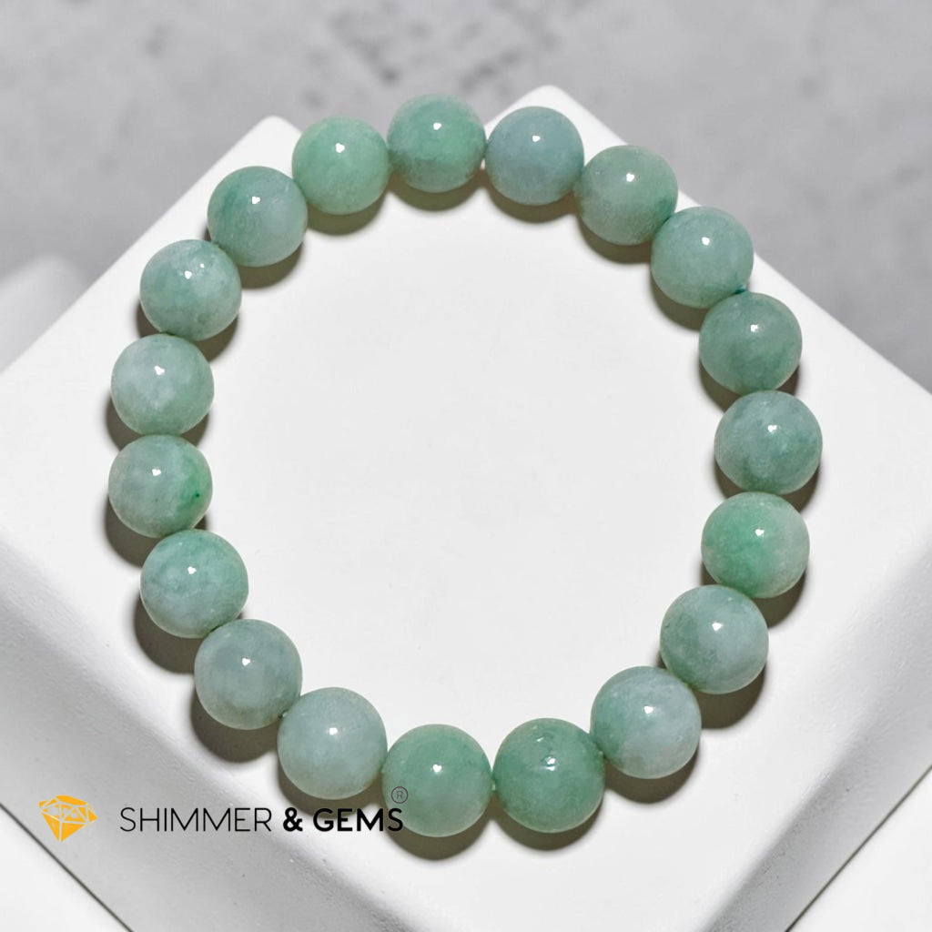 Burma Jadeite 10mm Bracelet (AA Grade)Type A Premium
