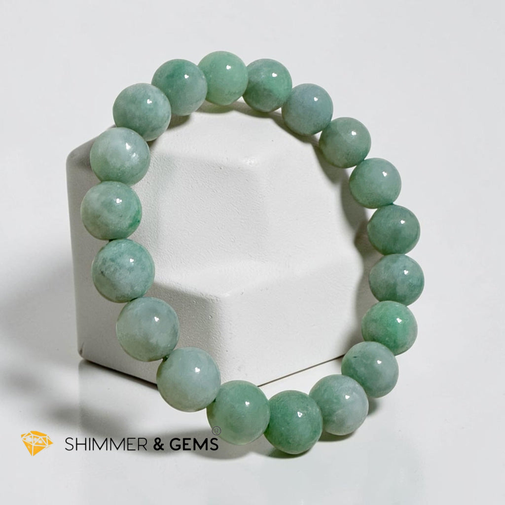 Burma Jadeite 10mm Bracelet (AA Grade)Type A Premium