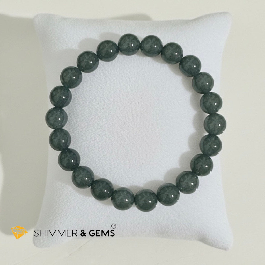 Burma Jadeite 8mm Bracelet with 14k gold filled (Luck & Longevity)