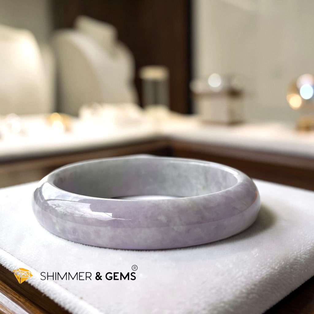 Burma Jadeite Type A Bangle (Lavender)