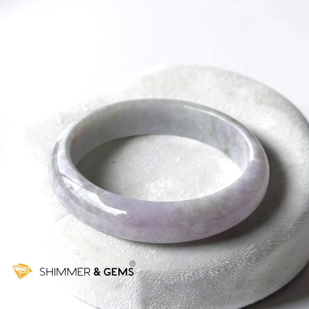 Burma Jadeite Type A Bangle (Lavender)