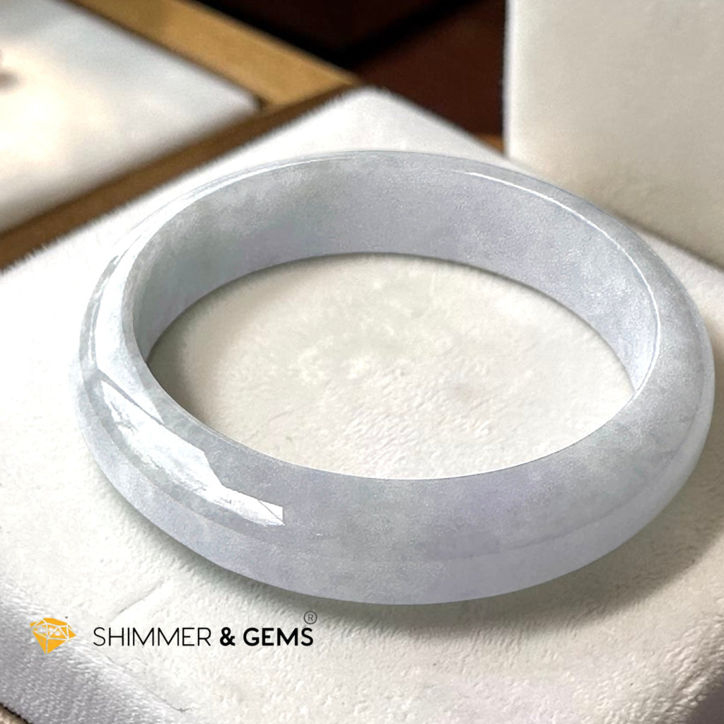 Burma Jadeite Type A Bangle (Light Lavender) 60mm Code 21C