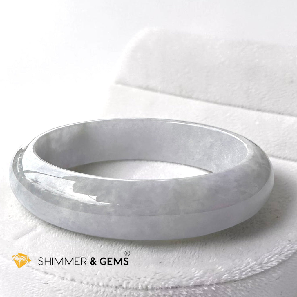 Burma Jadeite Type A Bangle (Light Lavender) 60mm Code 21C