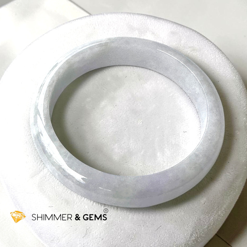 Burma Jadeite Type A Bangle (Light Lavender) 60mm Code 21C
