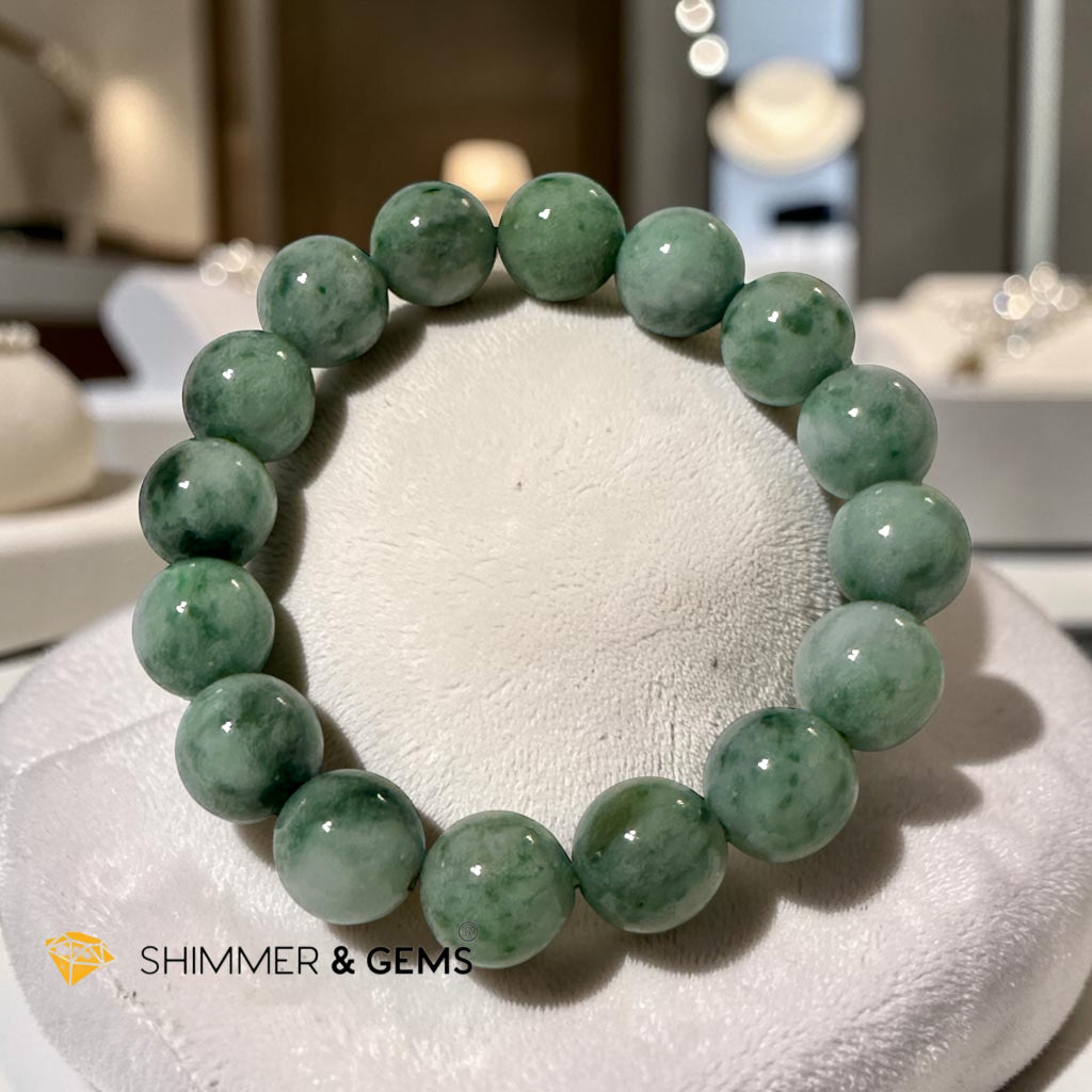 Burma Jadeite Type A Bracelet 13mm (Premium)