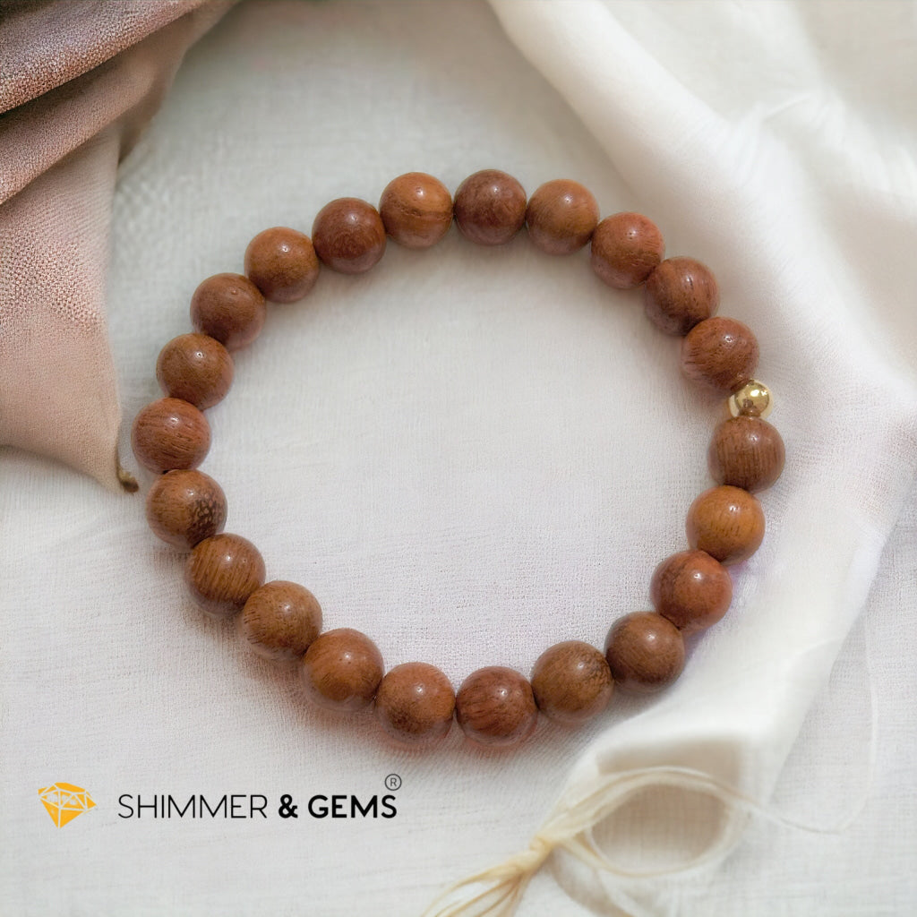 Burmese Rosewood 8mm Bracelet (Myanmar)