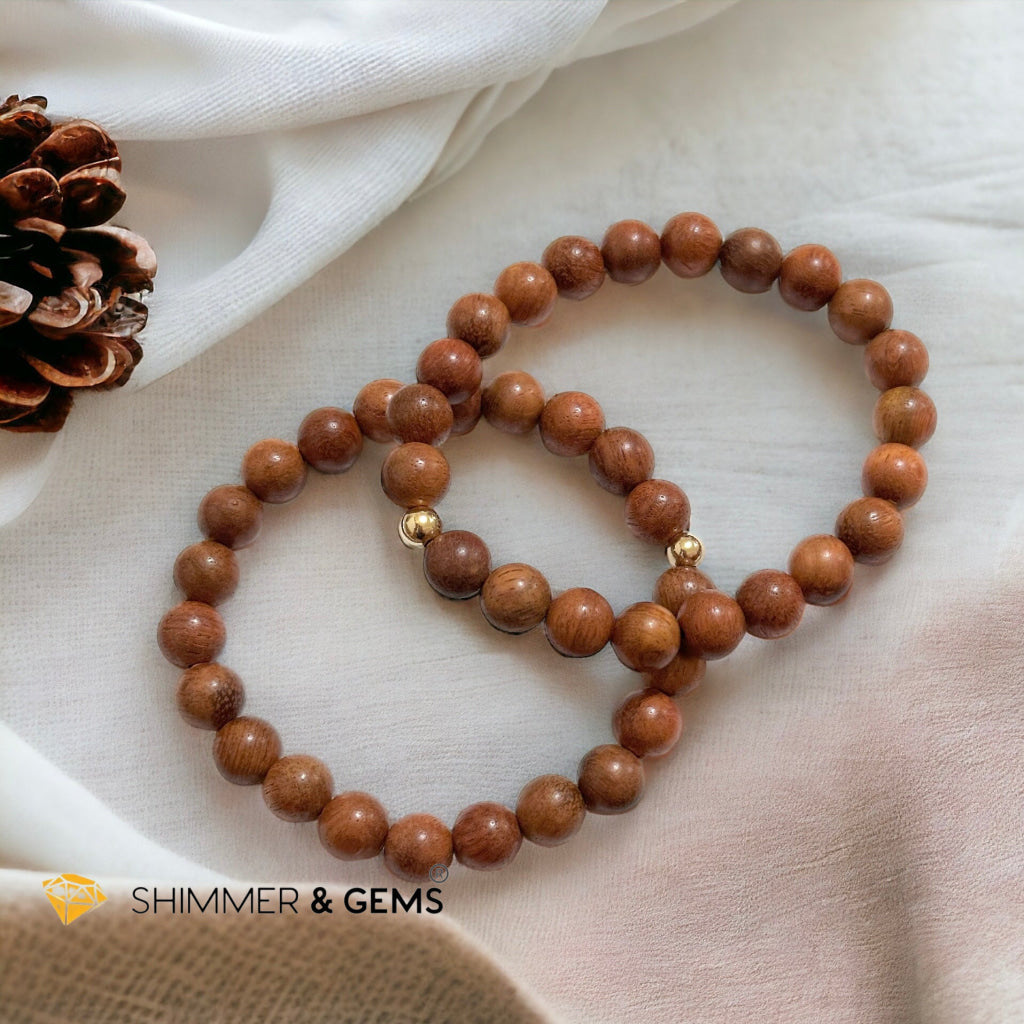 Burmese Rosewood 8mm Bracelet (Myanmar)