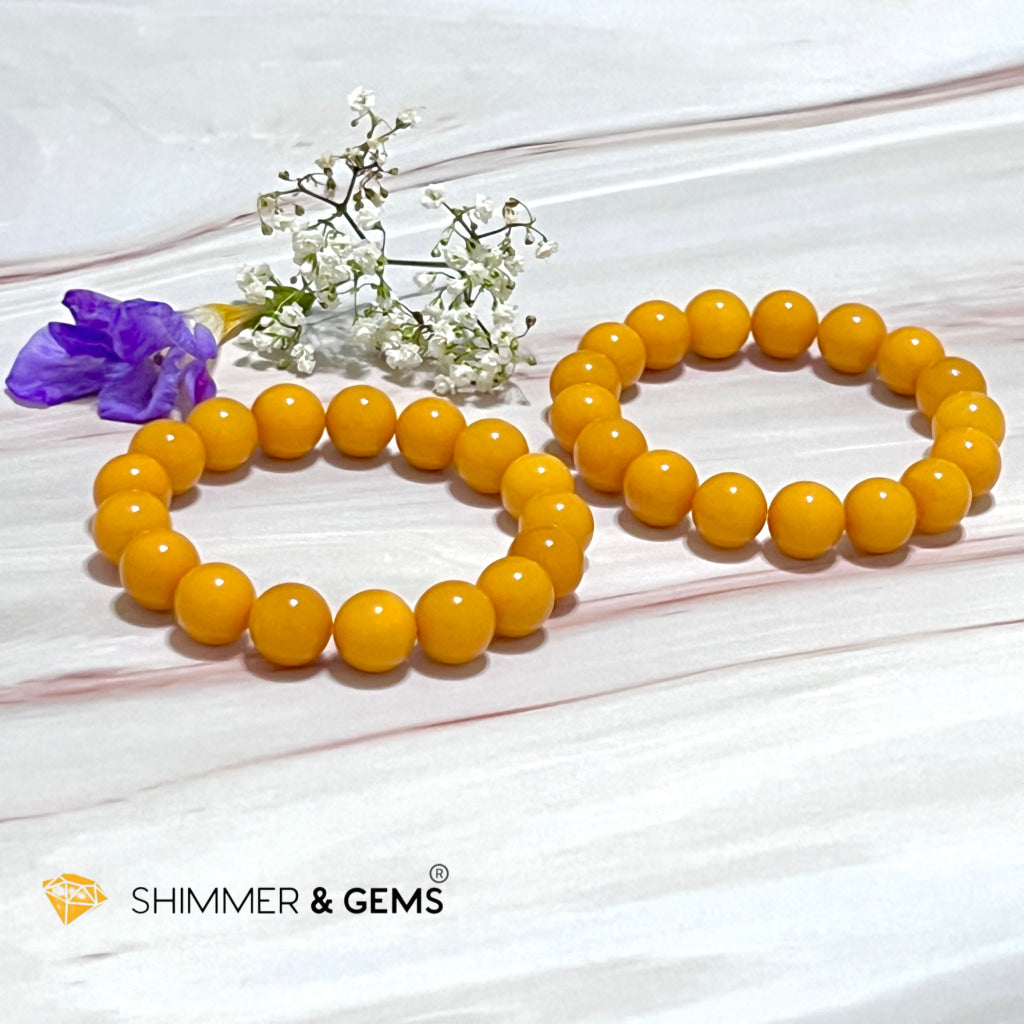 Butter Amber 10Mm Bracelet (Aaaa) Bracelets