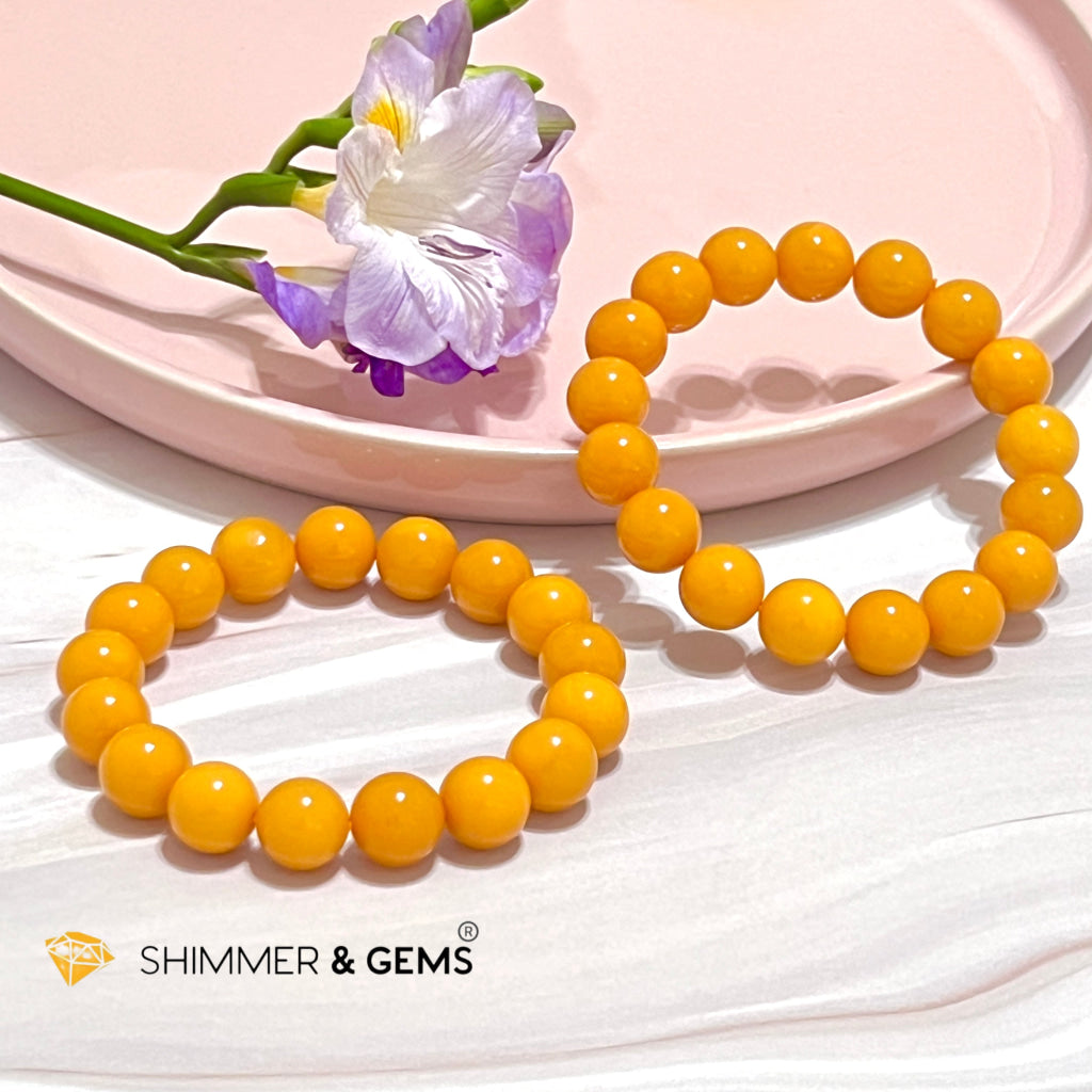 Butter Amber 10Mm Bracelet (Aaaa) Bracelets