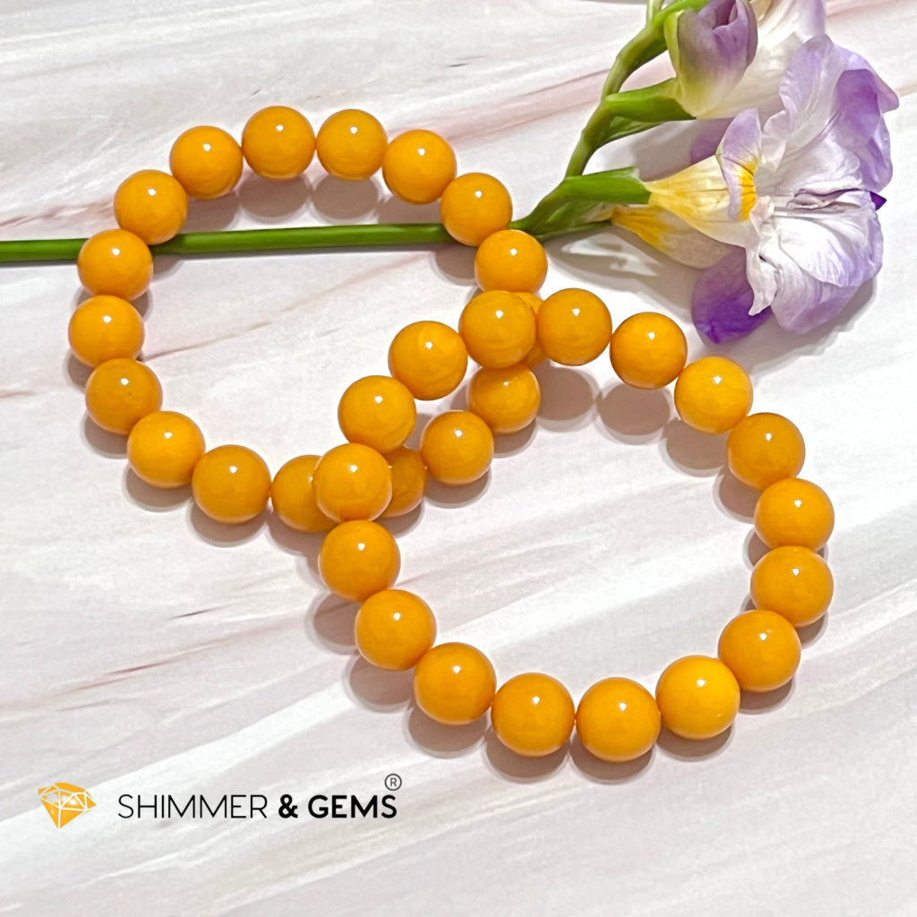 Butter Amber 10Mm Bracelet (Aaaa) Bracelets