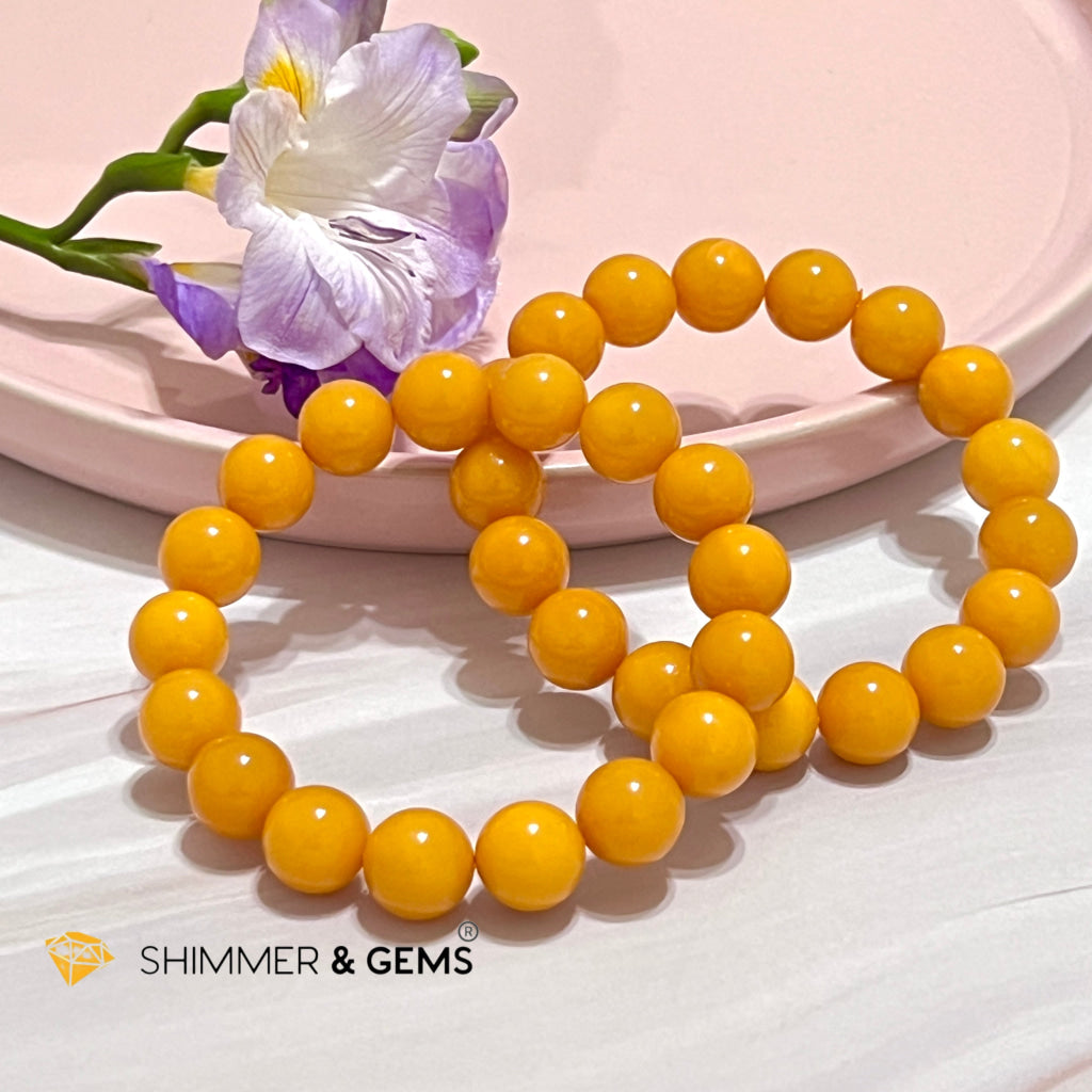 Butter Amber 10Mm Bracelet (Aaaa) Bracelets