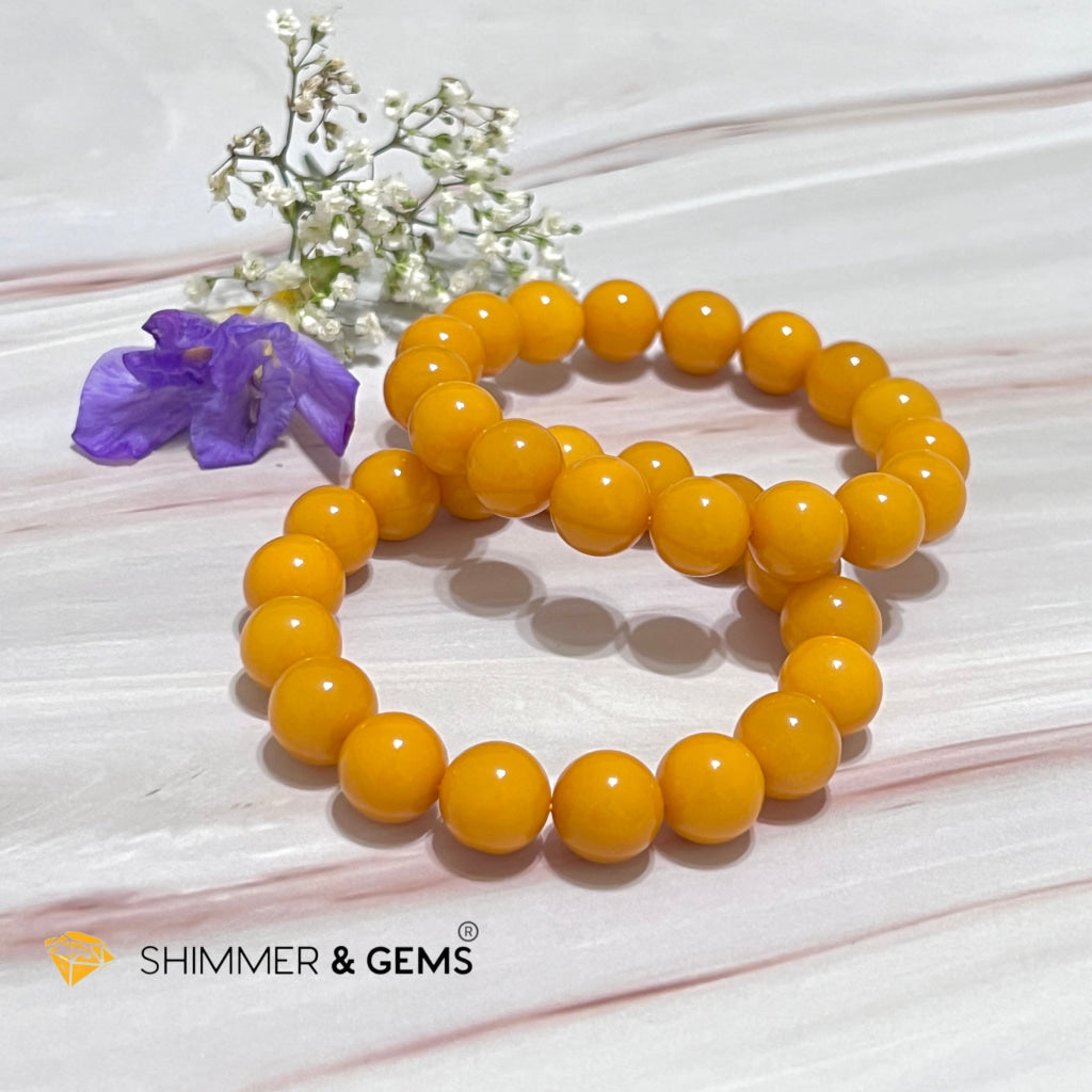 Butter Amber 10Mm Bracelet (Aaaa) Bracelets