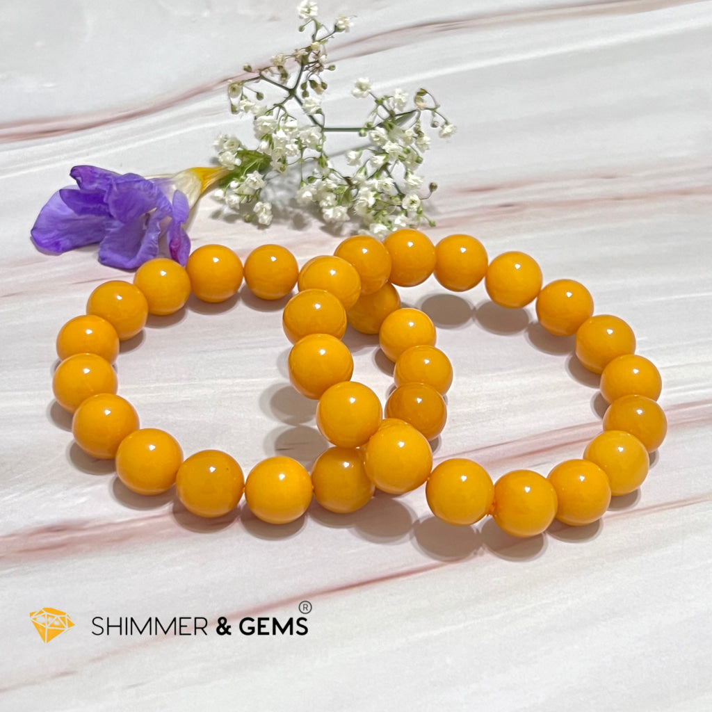 Butter Amber 10Mm Bracelet (Aaaa) Bracelets