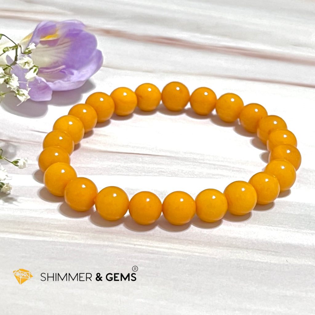 Butter Amber 8Mm Bracelet (Aaa)