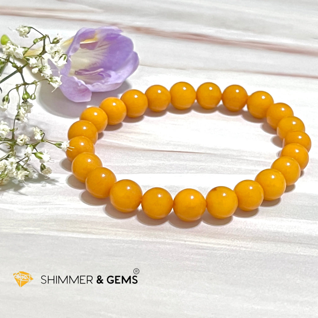 Butter Amber 8Mm Bracelet (Aaa)