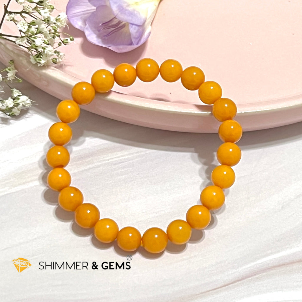 Butter Amber 8Mm Bracelet (Aaa)