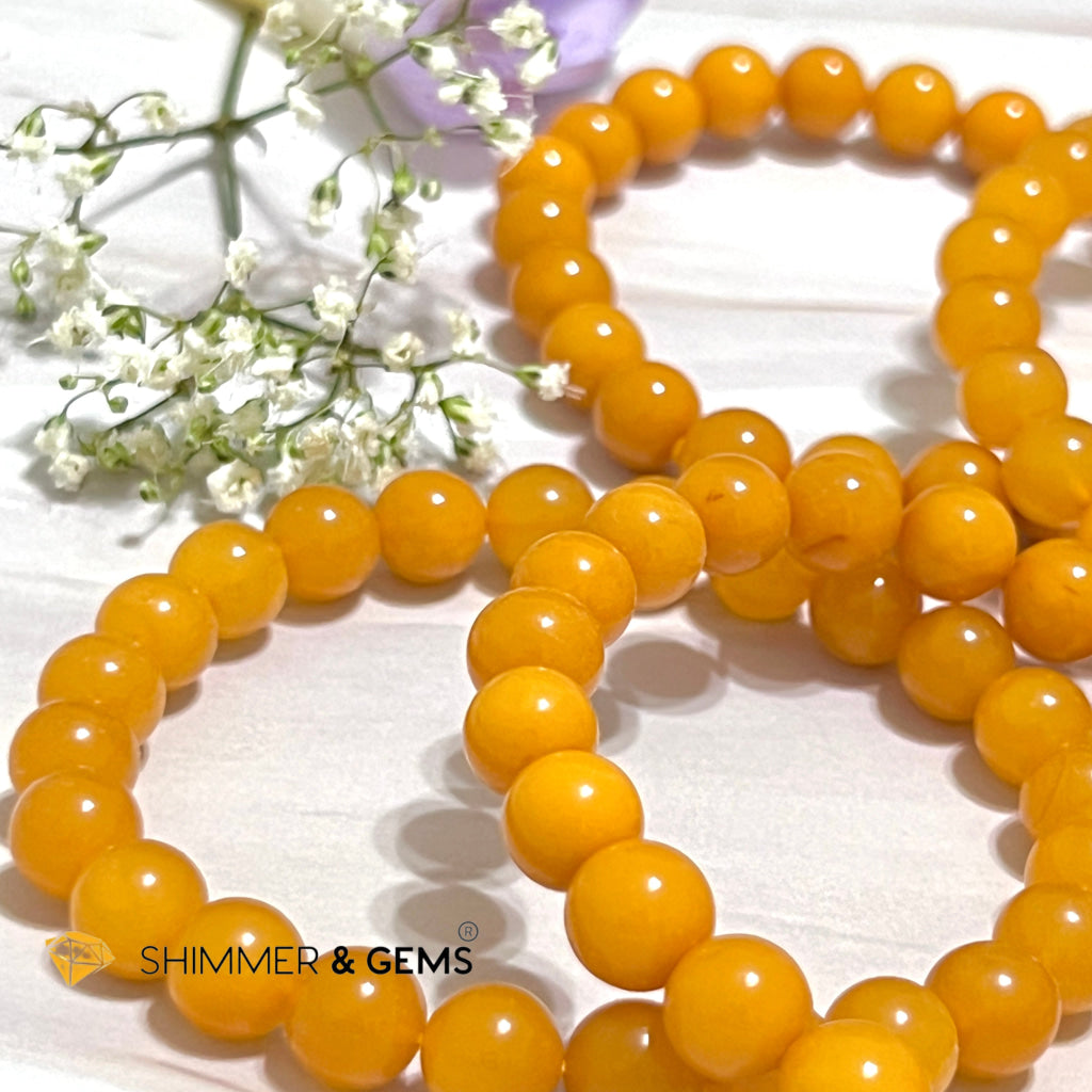 Butter Amber 8Mm Bracelet (Aaa)