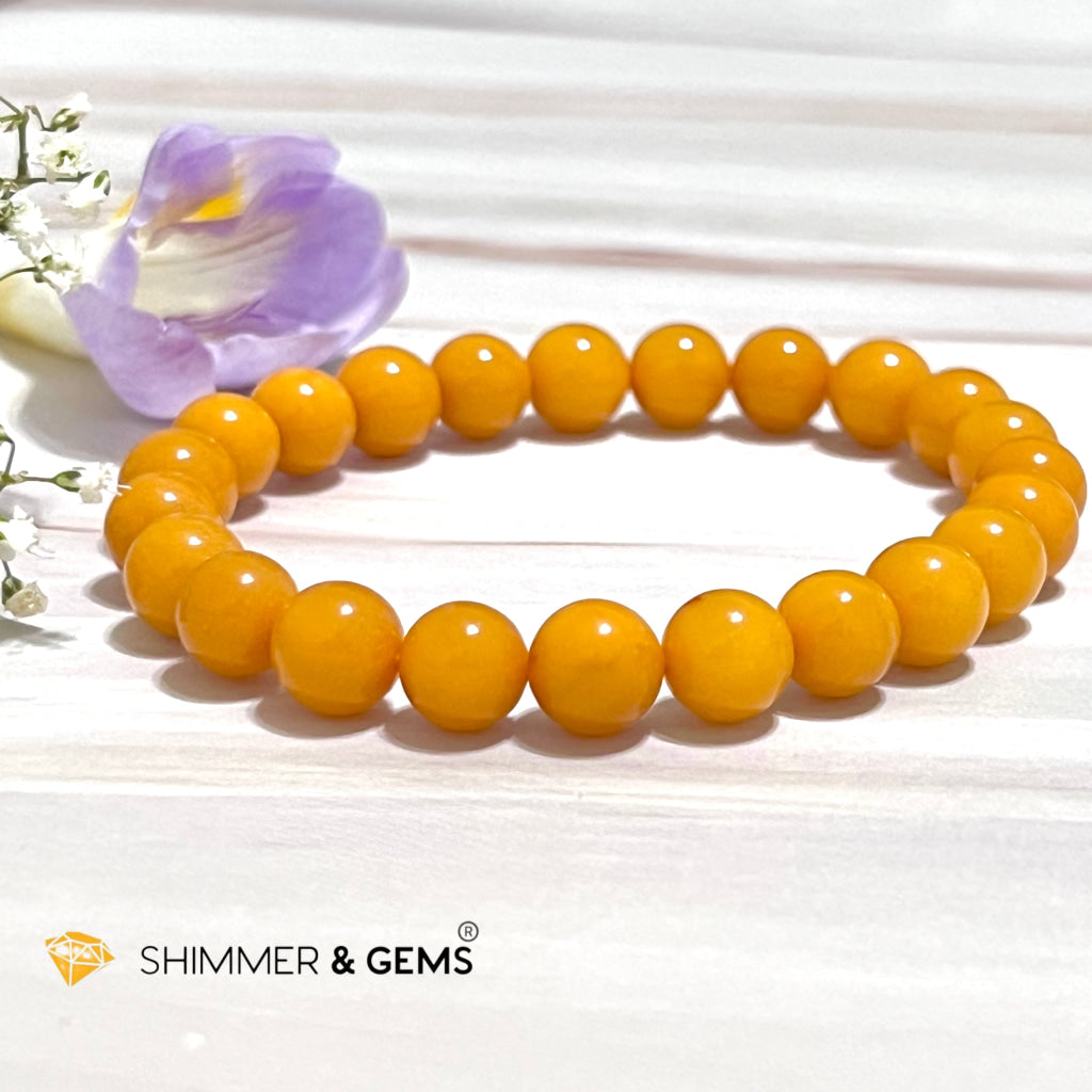 Butter Amber 8Mm Bracelet (Aaa)