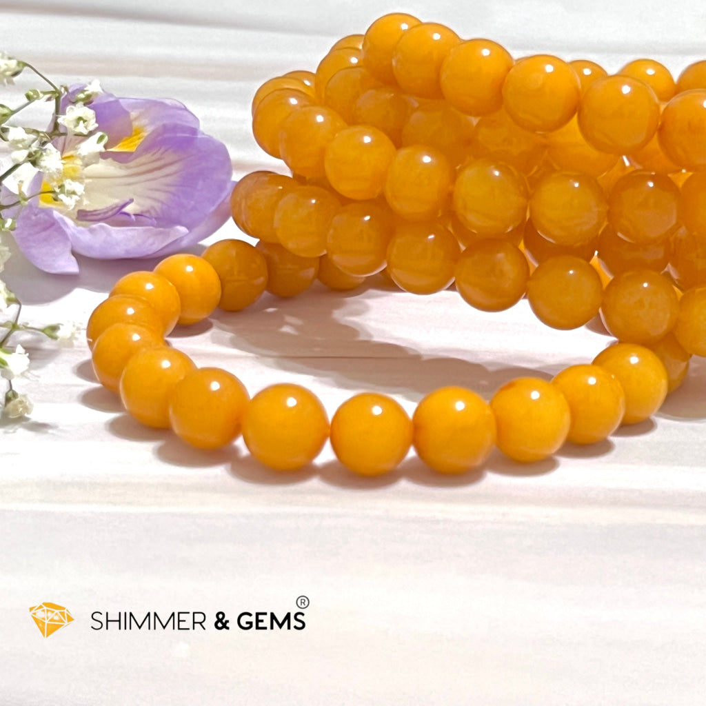 Butter Amber 8Mm Bracelet (Aaa)