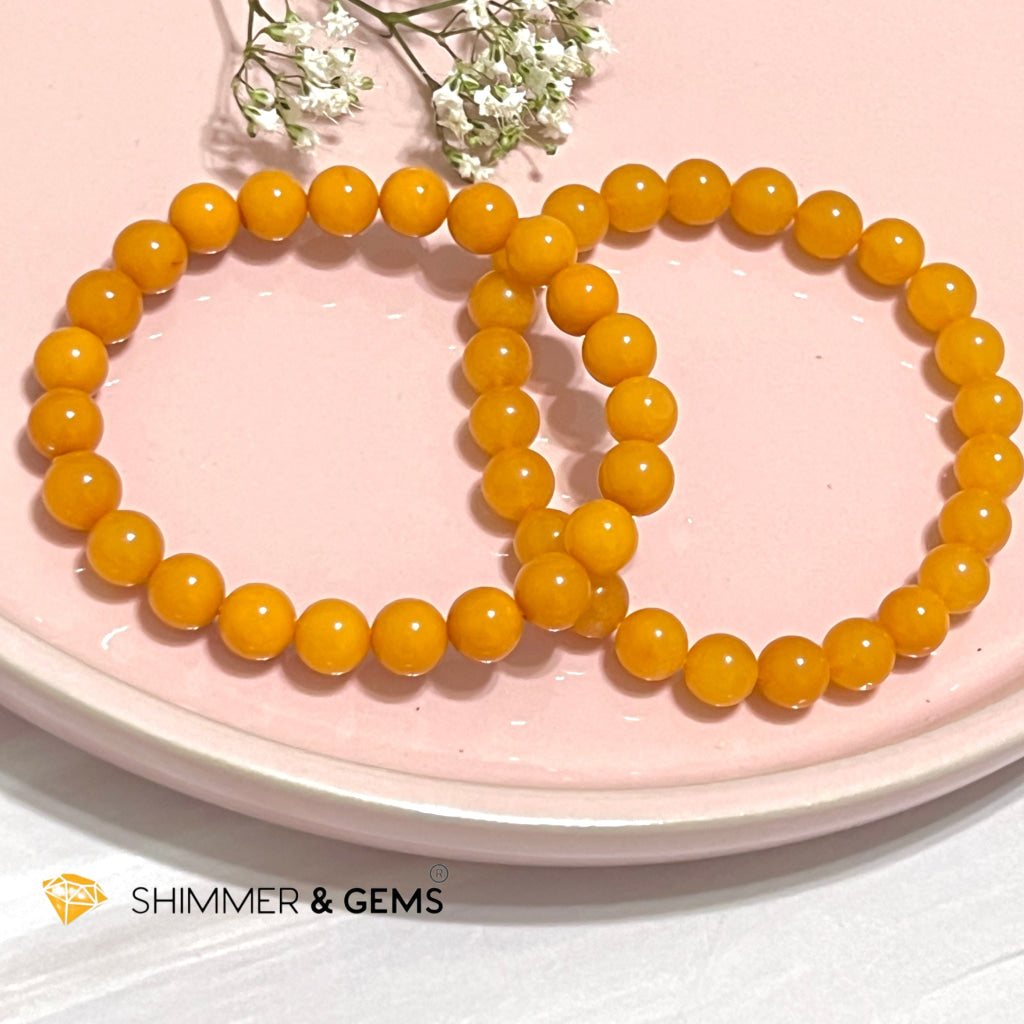 Butter Amber 8Mm Bracelet (Aaa)