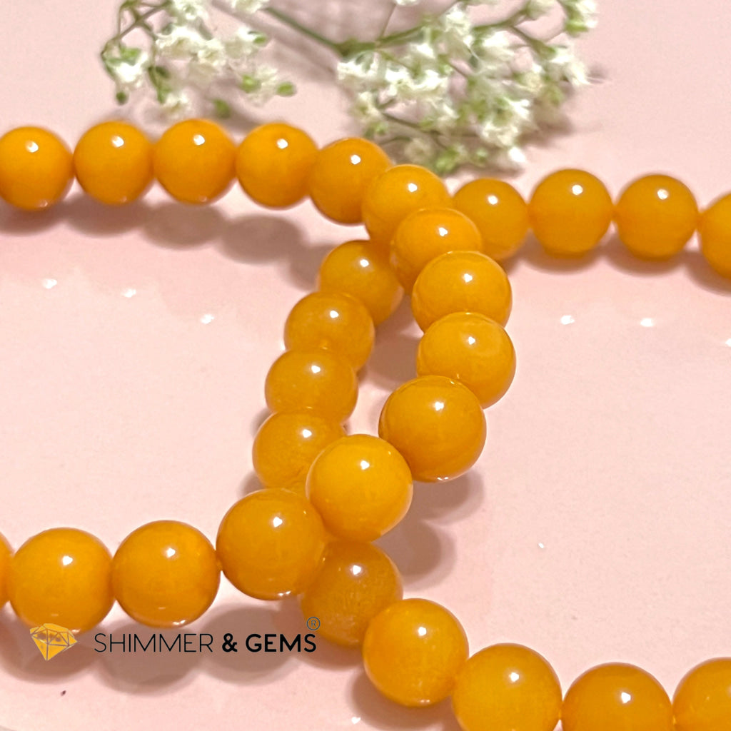 Butter Amber 8Mm Bracelet (Aaa)