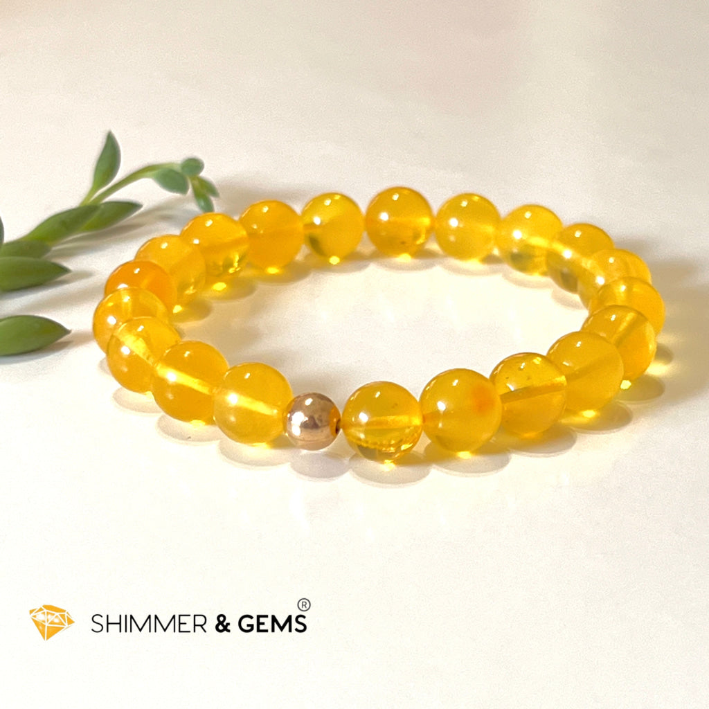 Butter Amber Beeswax Healing Bracelet 5.5 Bracelets