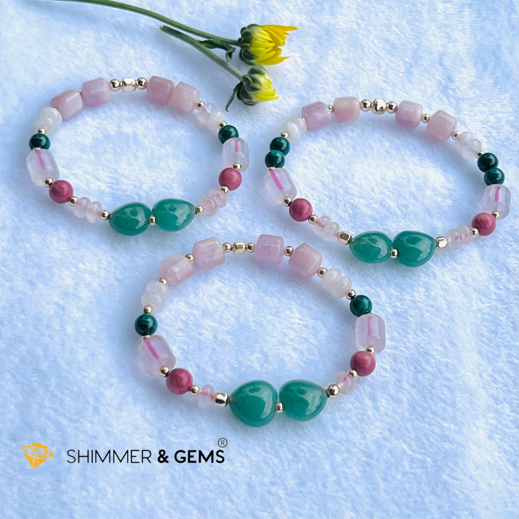 Chakra Activator Series- Happy Heart Bracelet With 14K Gold Filled (Happiness And Positivity)