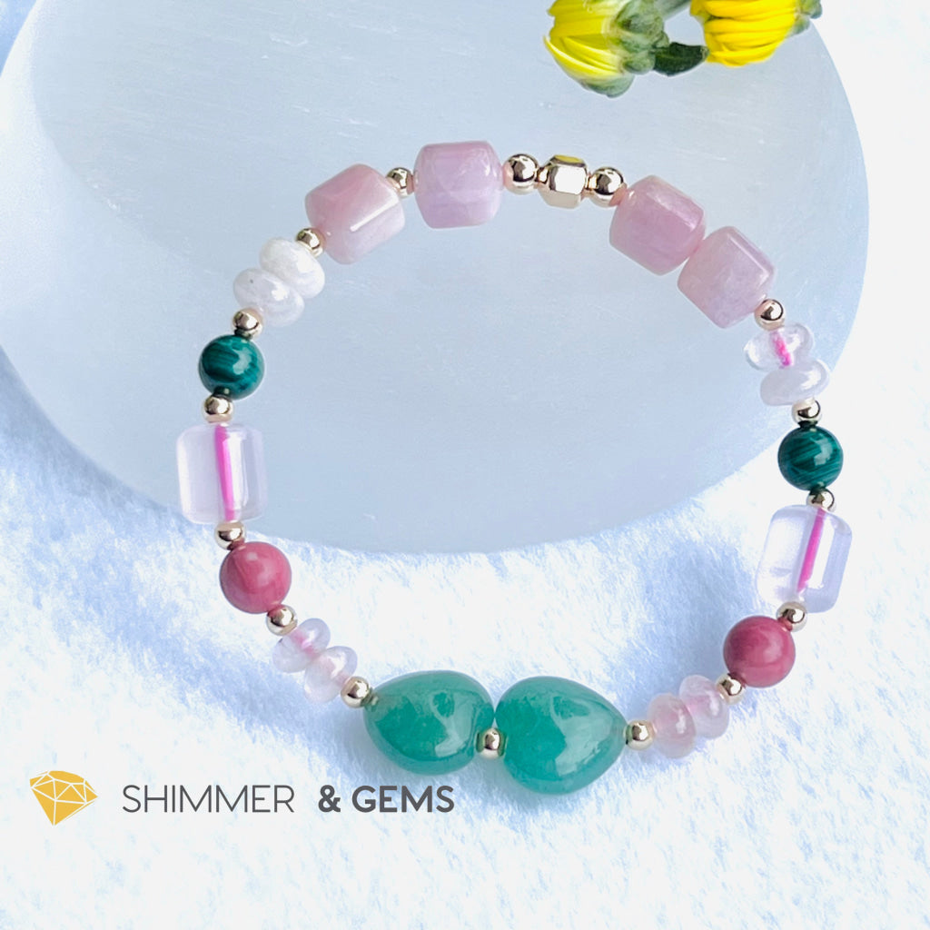 Chakra Activator Series- Happy Heart Bracelet With 14K Gold Filled (Happiness And Positivity)