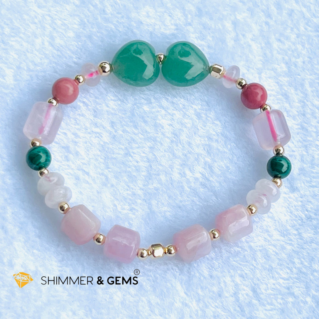 Chakra Activator Series- Happy Heart Bracelet With 14K Gold Filled (Happiness And Positivity)