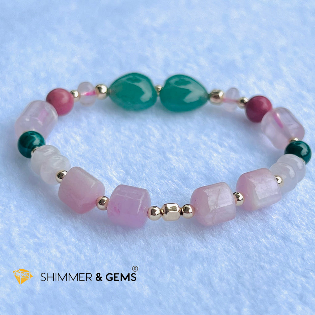 Chakra Activator Series- Happy Heart Bracelet With 14K Gold Filled (Happiness And Positivity)