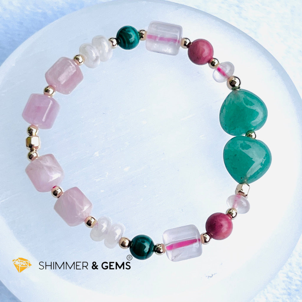 Chakra Activator Series- Happy Heart Bracelet With 14K Gold Filled (Happiness And Positivity)