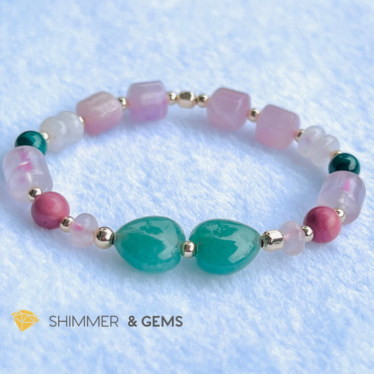 Chakra Activator Series- Happy Heart Bracelet With 14K Gold Filled (Happiness And Positivity)