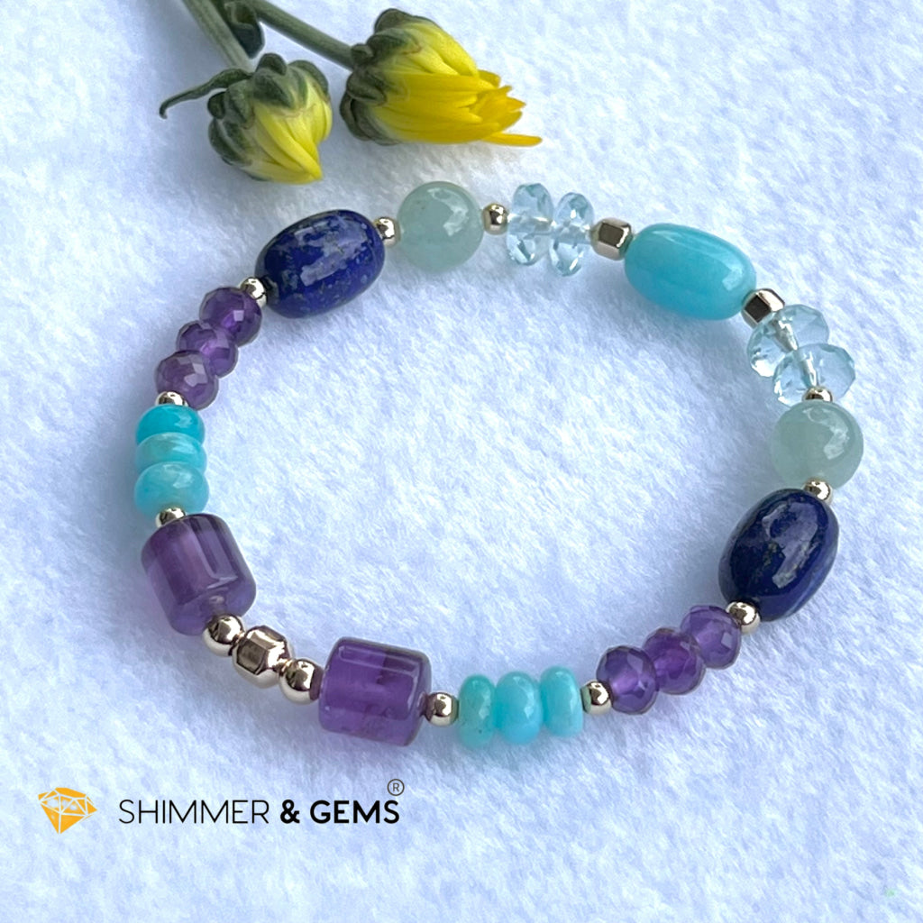 Chakra Activator Series: Higher Matrix Bracelet With 14K Gold Filled (Communication Clarity & Divine
