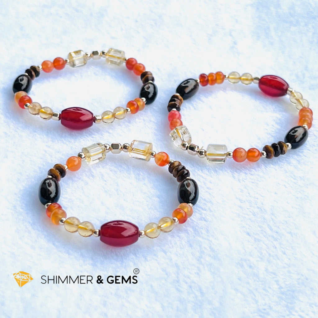 Chakra Activator Series-Lower Balancer Bracelet With 14K Gold Filled (Stability Passion Confidence &