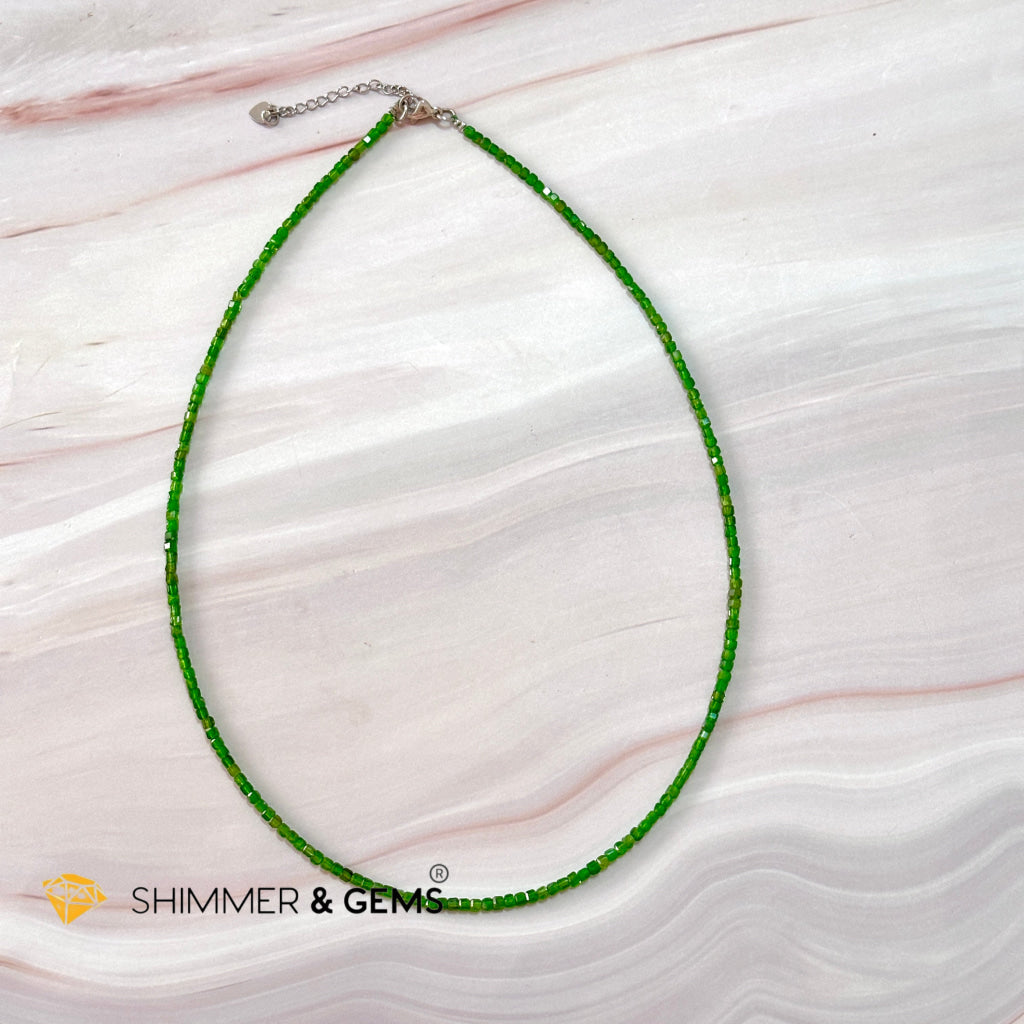 Diopside Crystal Necklace