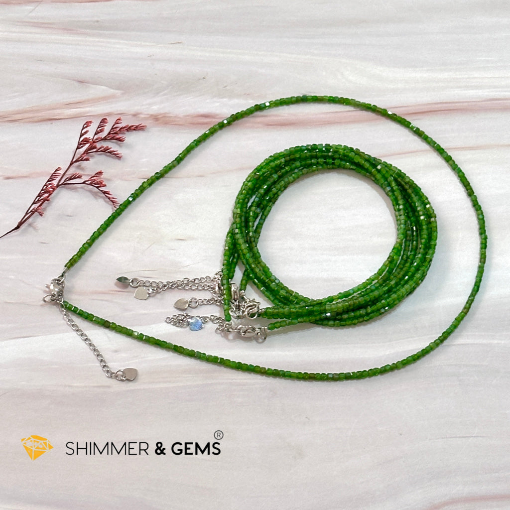 Diopside Crystal Necklace