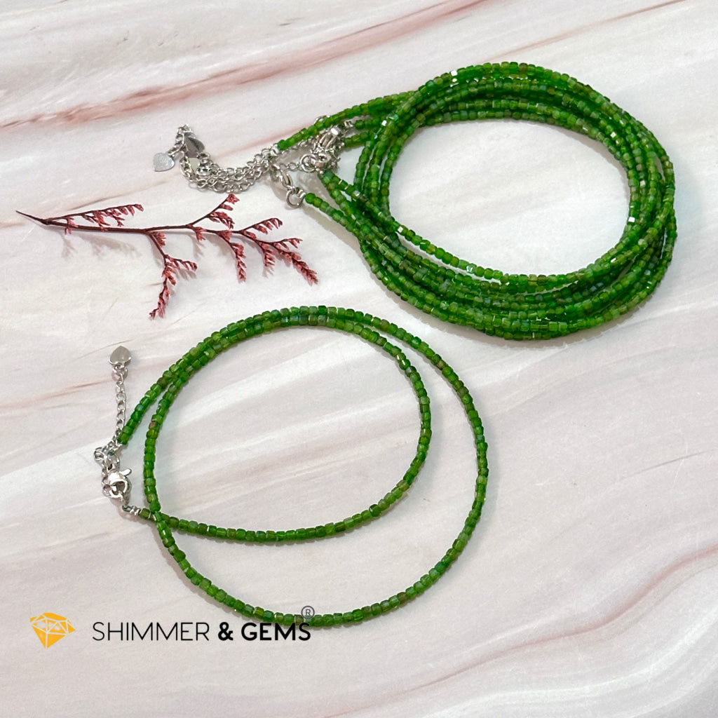 Diopside Crystal Necklace