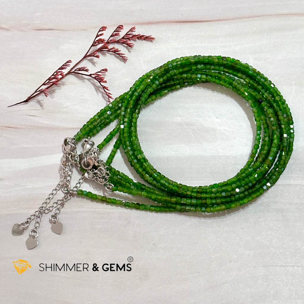 Diopside Crystal Necklace