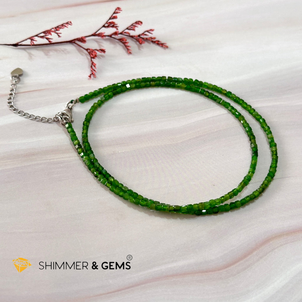 Diopside Crystal Necklace