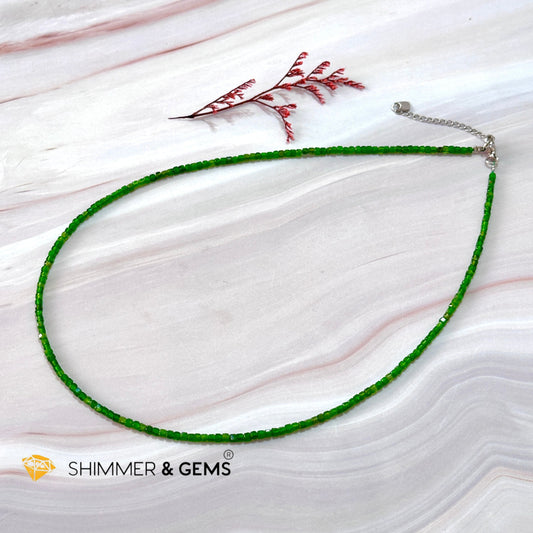 Diopside Crystal Necklace