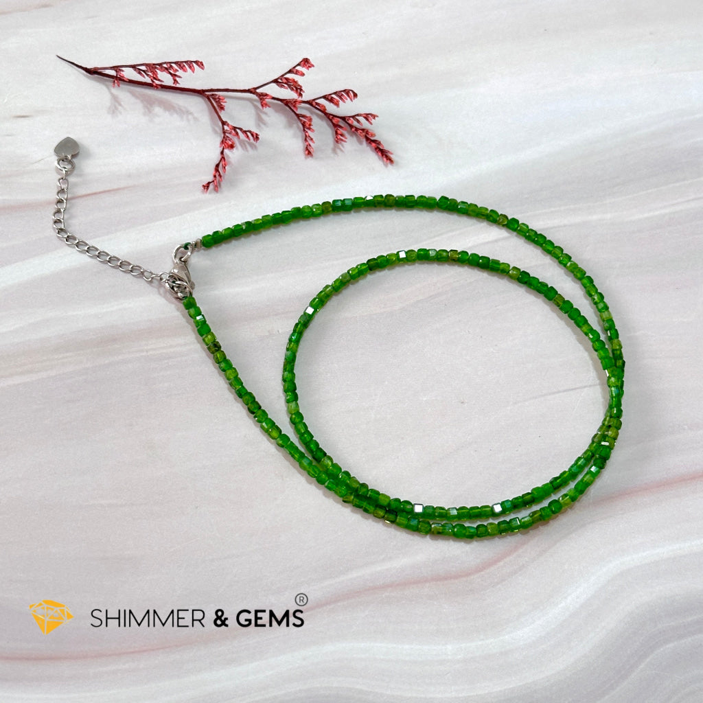 Diopside Crystal Necklace