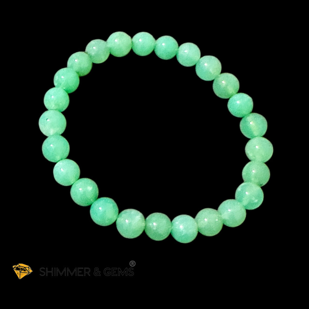 Chrysoprase Premium Top Grade 7mm Bracelet (Encoded & Attuned) Super Lucky Stone 🍀