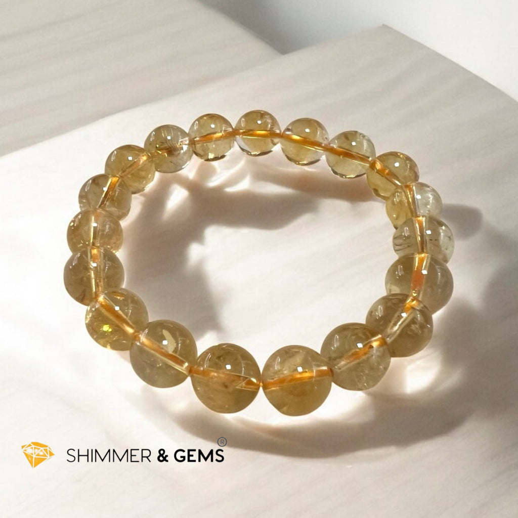Citrine 10mm Bracelet (Radiant Prosperity)AAAA grade, pre-coded, attuned